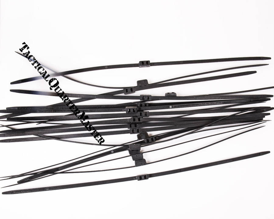 FlexiCuffs-MegaTies: Prisoner Restraints - 20 Pack