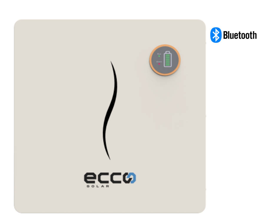 ECCO ELV51100 51.2V Lithium battery with 100Ah 5.12kWh (built-in Bluetooth) for floor stand or wa...