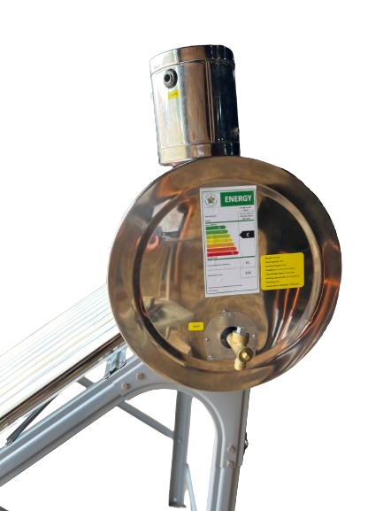 Stainless Steel - Low Pressure 100L Solar Geyser With Auxiliary Tank (2-Year Guarantee)