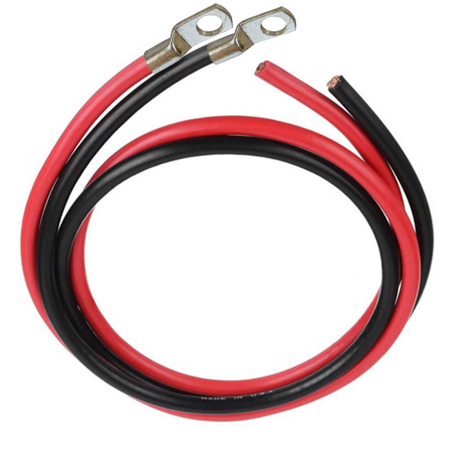 Battery Cable  - 2m with lugs on one end - 35mm2 Battery Cable - 2m with lugs on one end