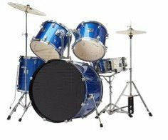 BK Percussion 5 Piece Drum Kit - Blue