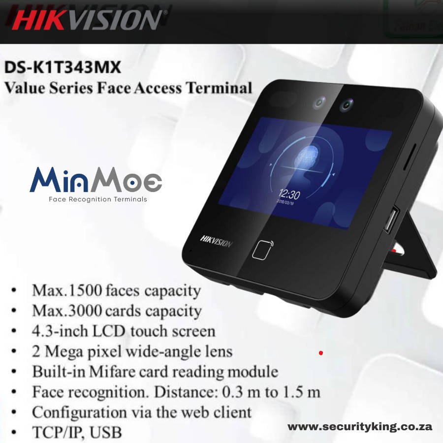 Hikvision MinMoe Time & Attendance Facial & Card Terminal
