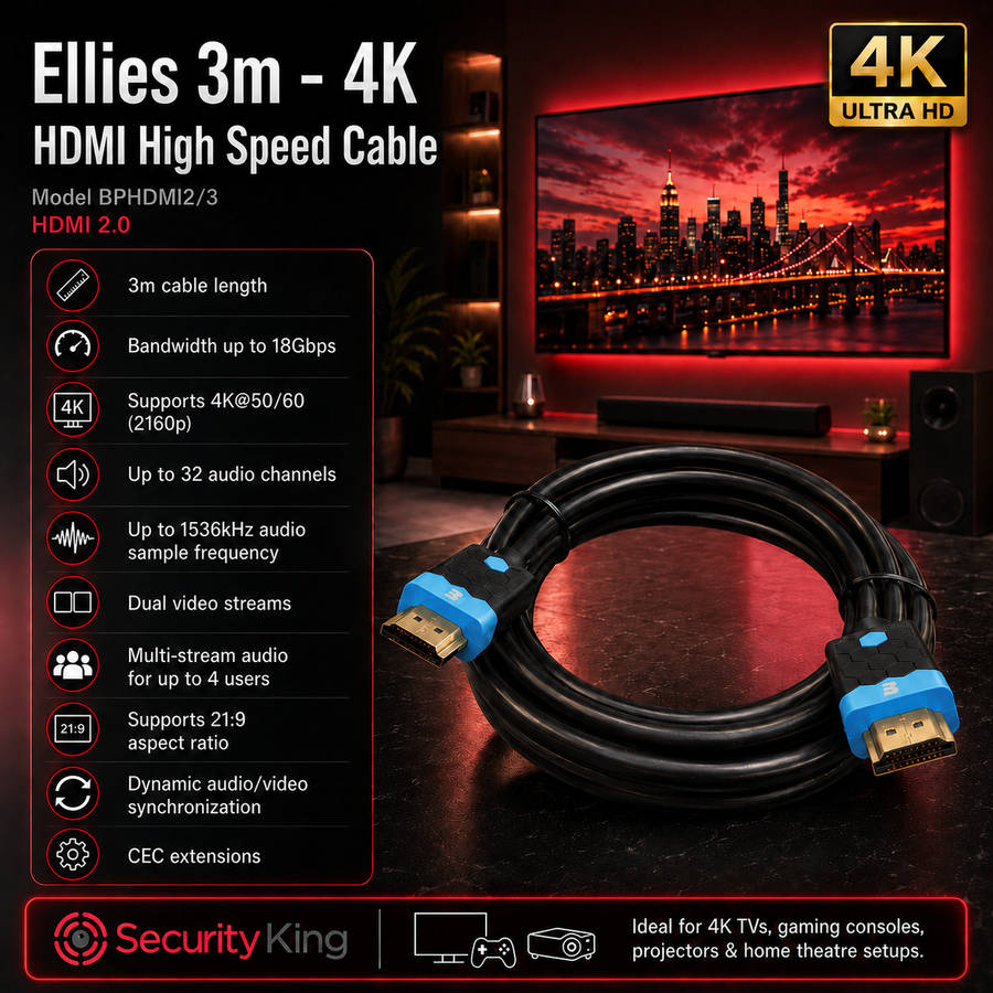 Ellies 3m - 4k HDMI High Speed Cable