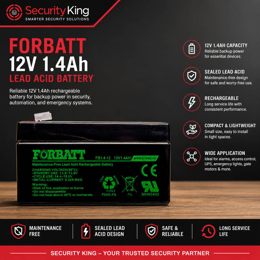 Forbatt 12V 1.4Ah Lead Acid Battery