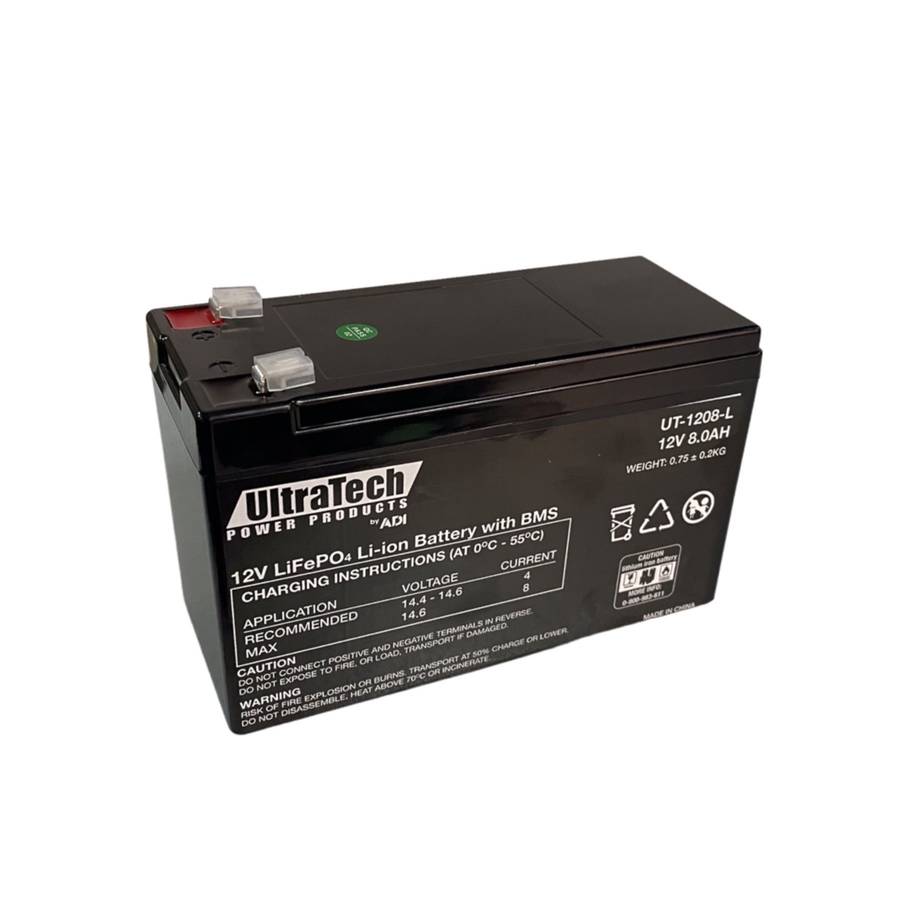 UltraTech 12V 8Ah Lithium Battery