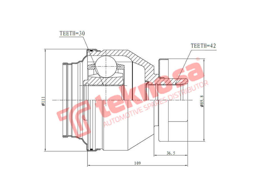 INNER CV JOINT - VW4026 (TEKNOSA)