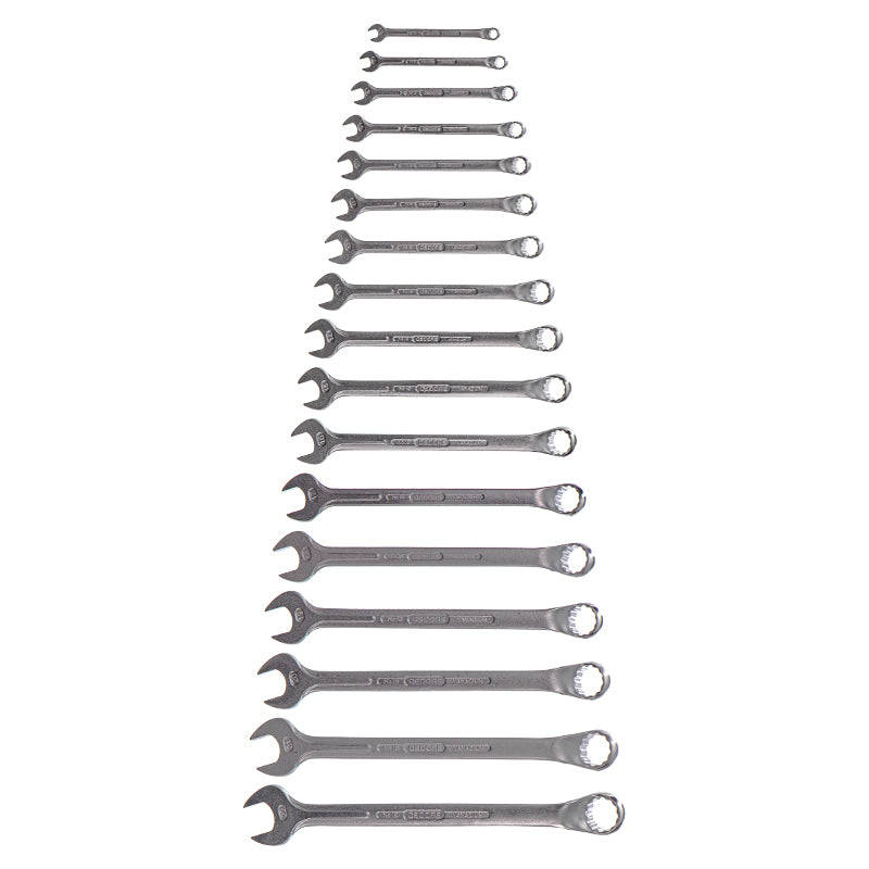 Professional Combination Spanner Set - 17 Piece