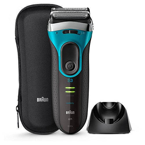 Braun Series 3 ProSkin 3080s Wet and Dry Electric Shaver for Men/Rechargeable Electric Razor, Blue