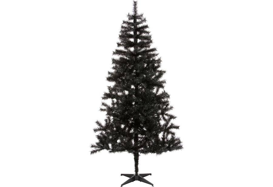 HOME Lapland 6ft Christmas Tree - Black