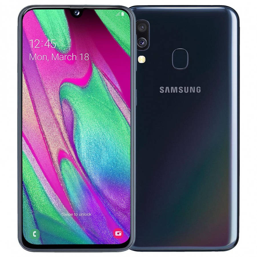 Samsung Galaxy A40 (64GB, 4GB RAM, Dual Sim, Black, Special Import)