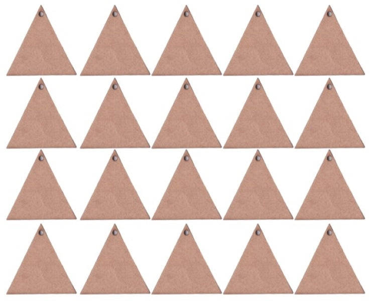 MDF Triangle Keyring Blanks (Pack of 20)