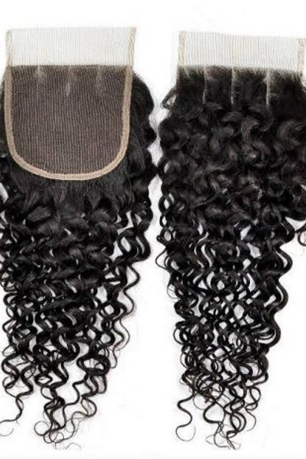 Bliss Mongolian Curl Closure - NATURAL / 12