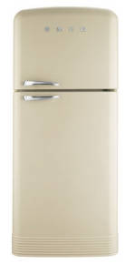 Smeg 80cm Extra-Volume Retro Fridge-Freezer Right Hinged FAB50 - Vintage Cream