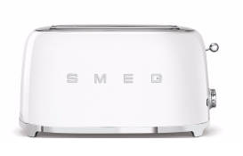 Smeg 50's Style Retro 4-Slice Toaster Various Colours TSF02SA - Ice White