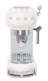 Smeg Retro Espresso Coffee Machine Ice-White ECF01WHEU