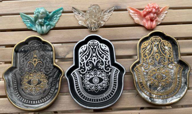 Hamsa Hand Display Plates