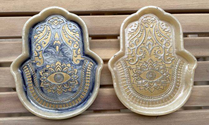 Hamsa Hand Display Plates
