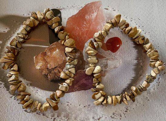 Yellow Agate Chips Bracelet