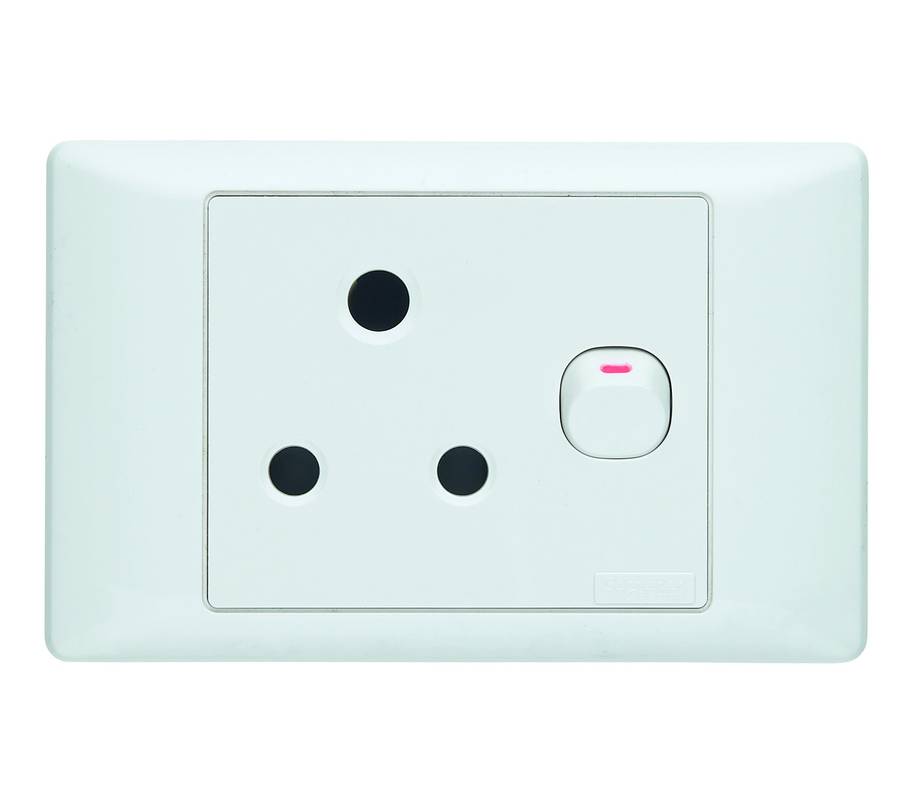 SCHNEIDER S2000 16A SINGLE SWITCHED SOCKET OUTLET + COVER 4X2