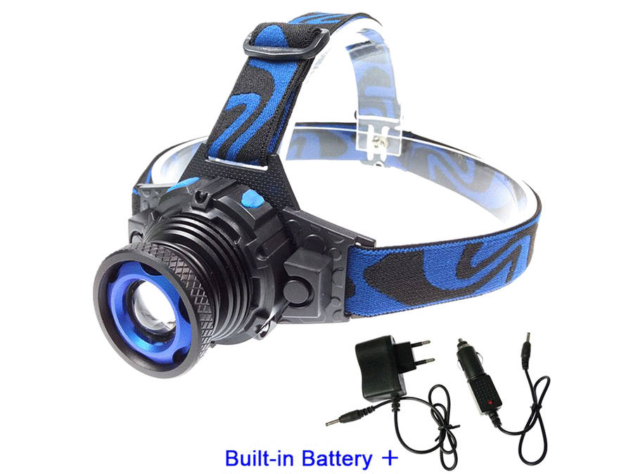 Portable mini headlamp built-in battery led head lamp tactical 3