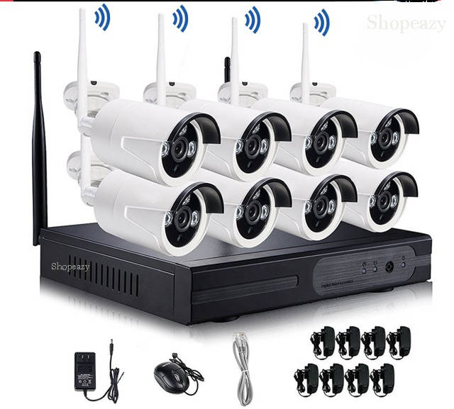 HD 8 Channel 960P Wireless IP Camera System