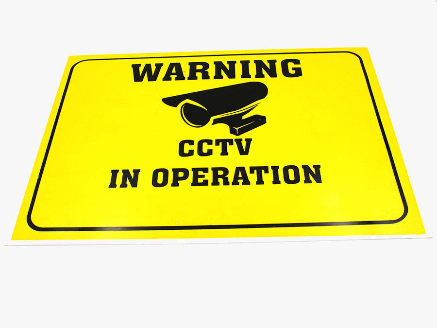 CCTV Warning sign