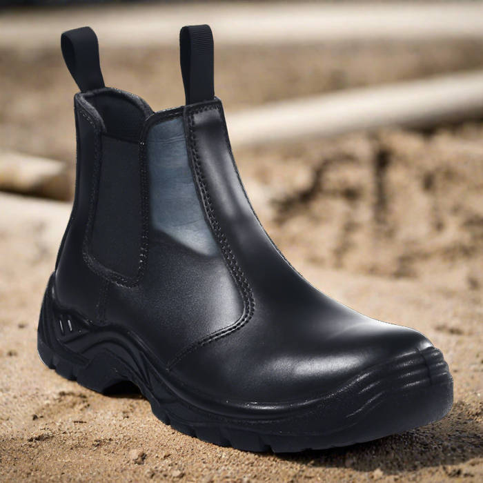 BARRON Chelsea Safety Boot - Black / 9