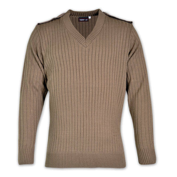 TUFF-IT Security Jersey - Long Sleeve - Khaki / L