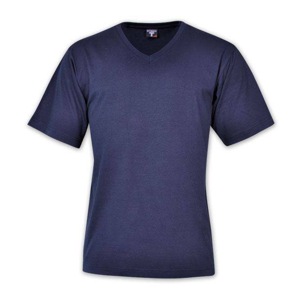 ULTIMATE T - 170g Combed Cotton V-neck T-shirt - Navy / 4XL