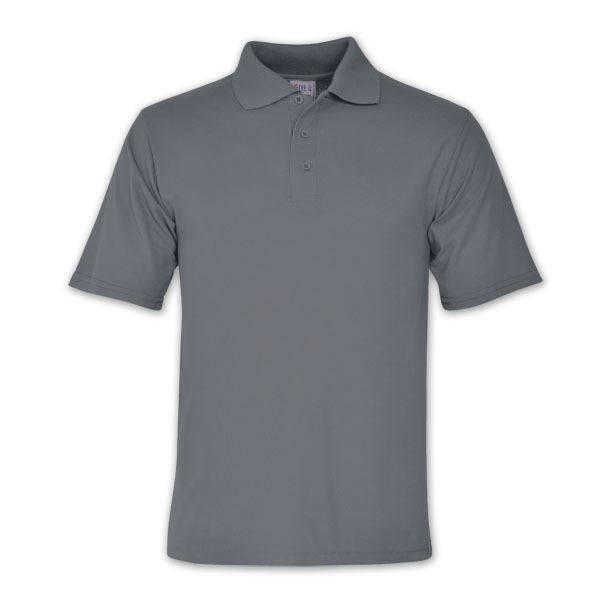 TEE&COTTON - Mens Classic Pique Knit Golf Shirt - Slate Grey / 5XL