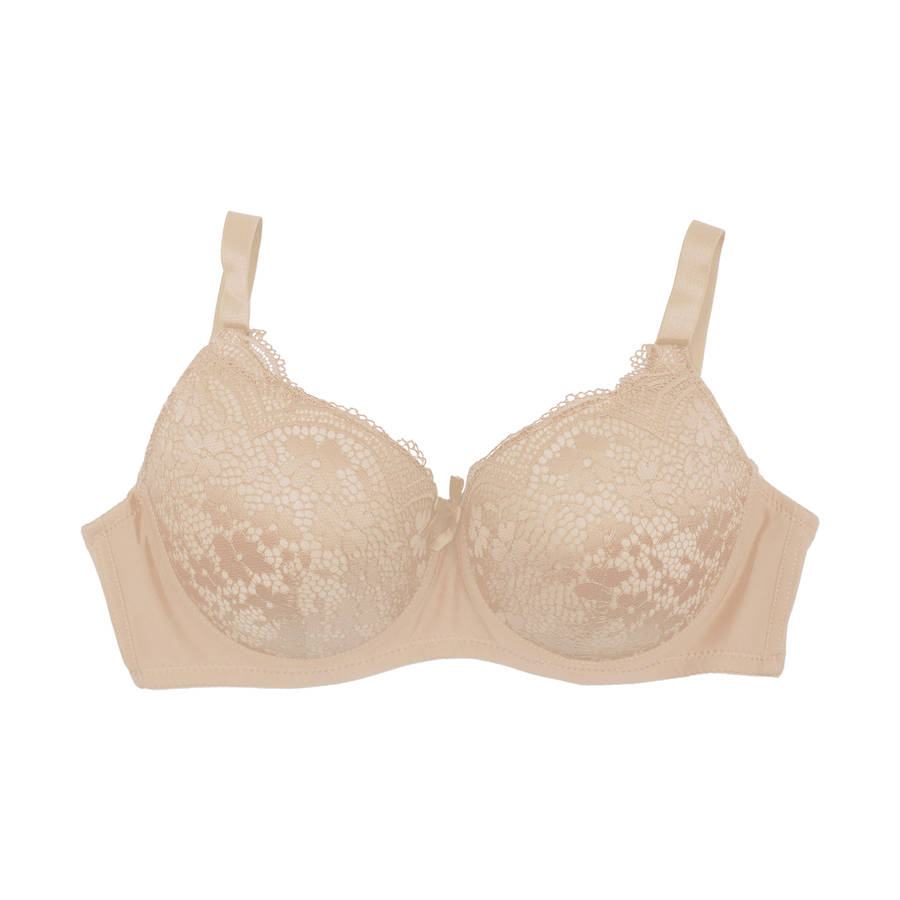 Pack of 6 Colour Wired Lace Bra's - 3903
