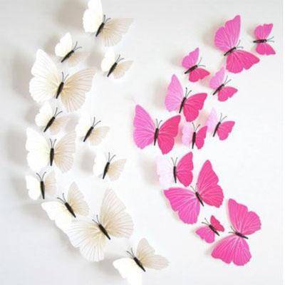 3D Butterfly Magnets (12-Piece Set)