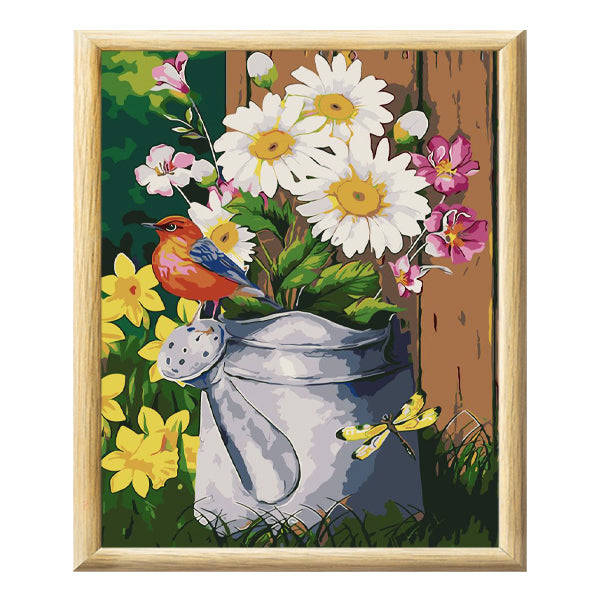 Adult Paint by Numbers with Frame - Garden Goodness