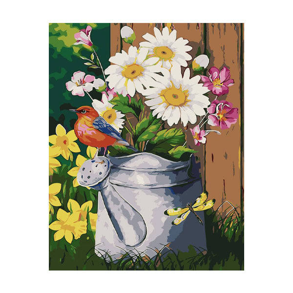 Adult Paint by Numbers with Frame - Garden Goodness