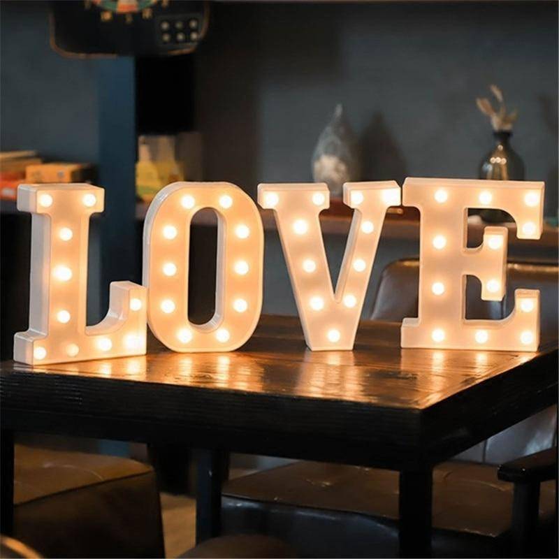 Alphabet Letter LED Light
