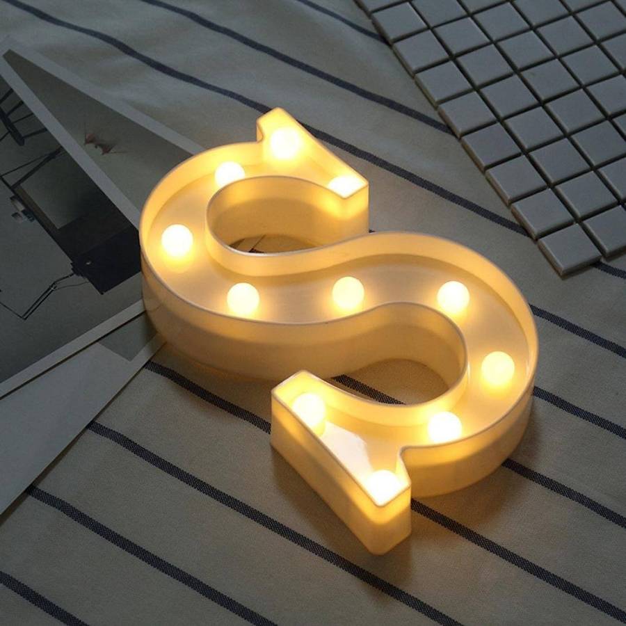 Alphabet Letter LED Light - N