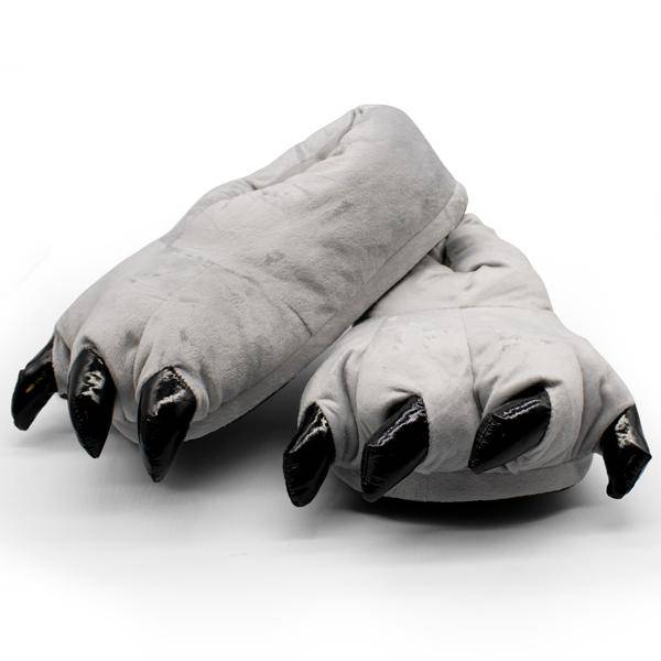 Ladies Adult Dinosaur Slippers - Female / Dark Green