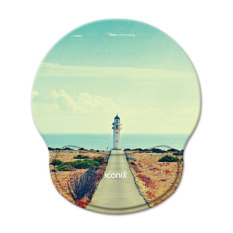 Light House Destination Mouse Pad with Gel Wrist Guard Support