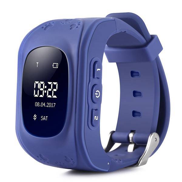 Navy Blue Q50 Kids GPS Smart Watch with Call Function