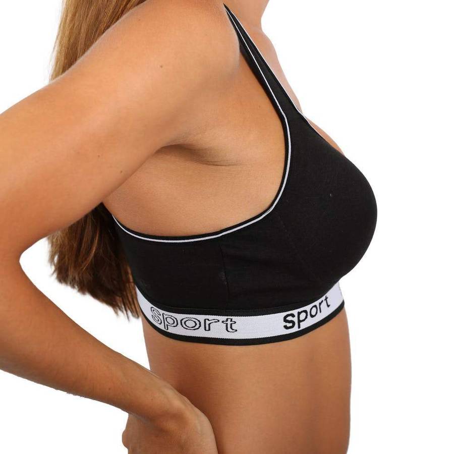 Pack of 6 Colour Wireless Sports Bra's - 8913/8915  (38B/40D/40C Available) - 40D