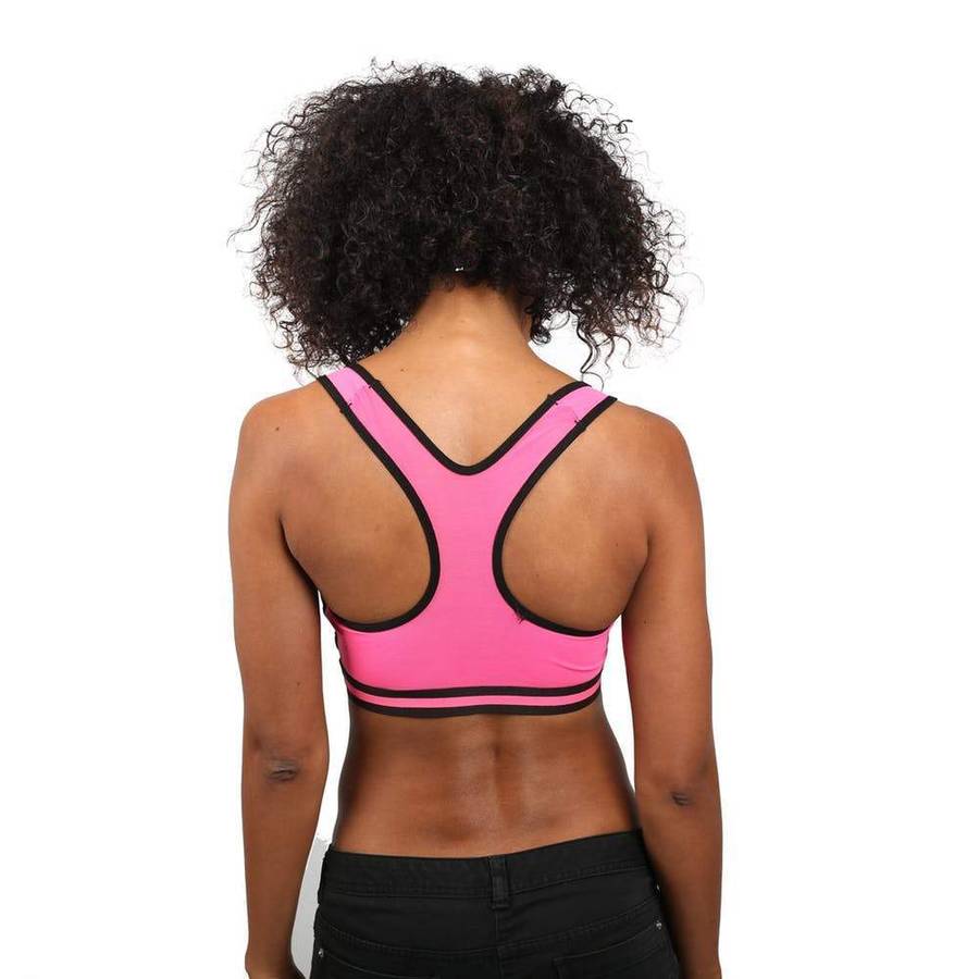 Pack of 6 Colour Wireless Sports Bra's - 8921  (38B/40B/40C/40D Available) - 40D