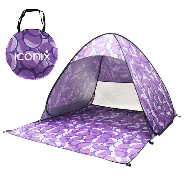 Perfect Purple Pop-Up Beach and Camping Tent