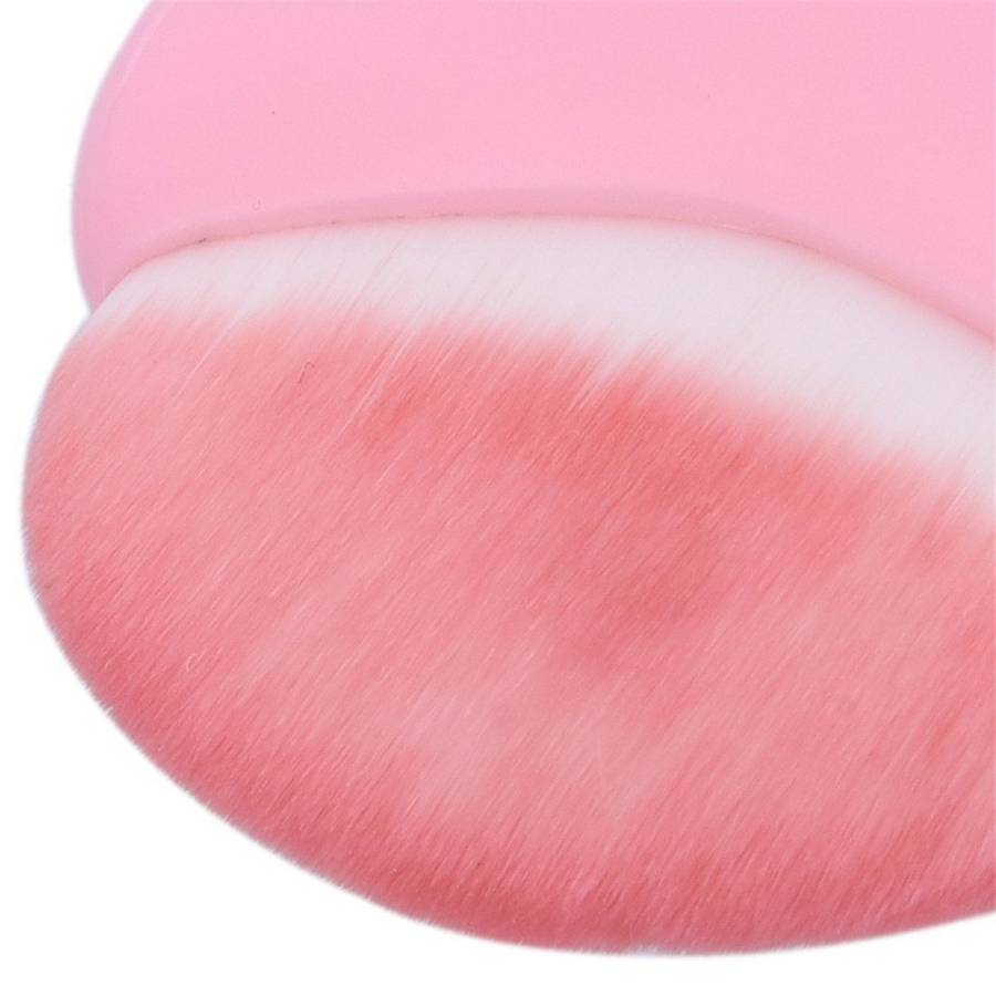 Pink Heart Shaped Makeup Brushes Set
