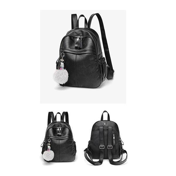 PU Leather Ladies School Bag Backpacks | 518