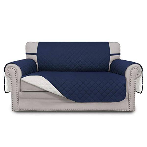 Quick Fit Sofa Protectors Cover - Two Seater - Navy Blue