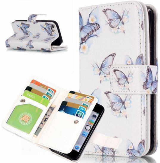 Smartphone Case with Attached Wallet - iPhone 6 / Butterfly