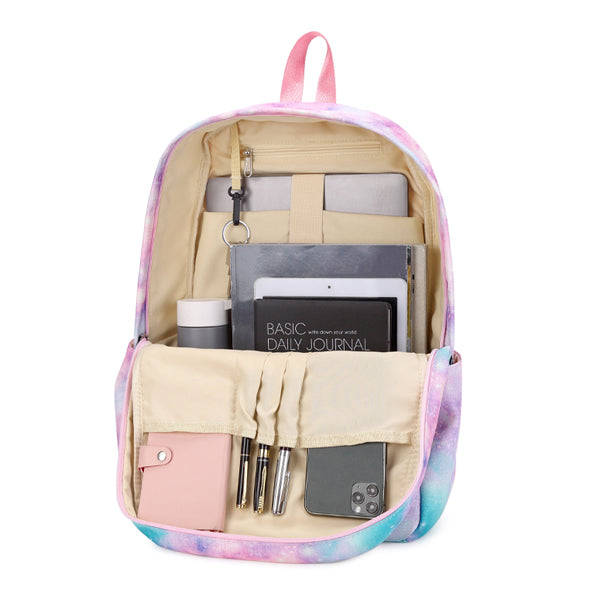 Student Tie-dye Backpack  Pearly Pink