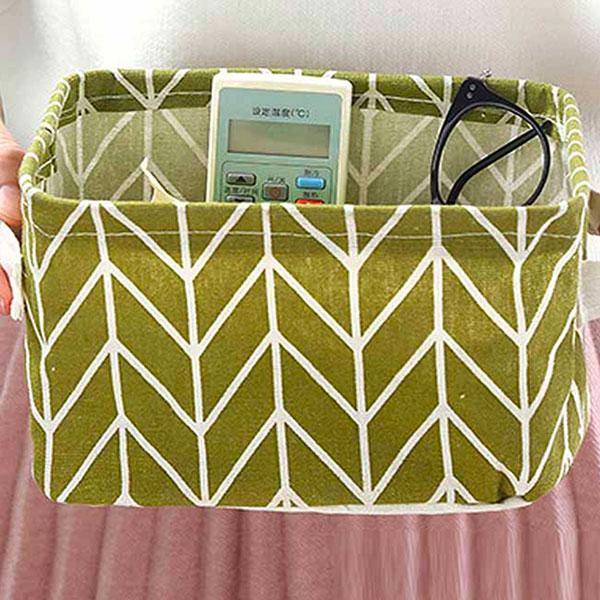 Table Top Storage Organiser-Various Printed - Grey Check Printed