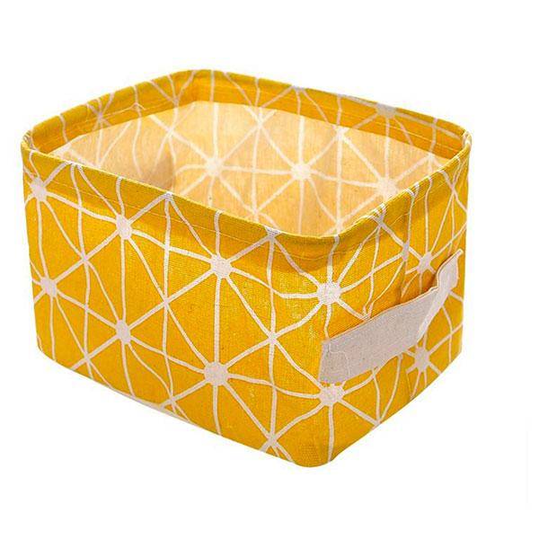 Table Top Storage Organiser-Various Printed - Grey Check Printed