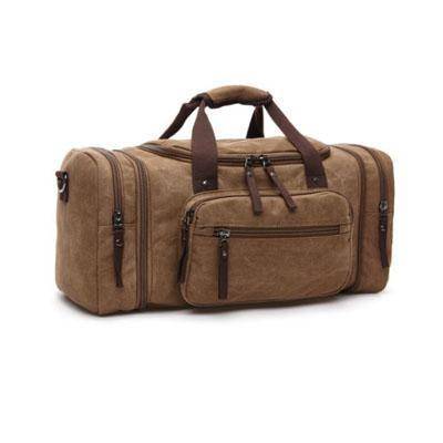 Vintage Canvas Travel Duffle Bag | 8642 - Brown